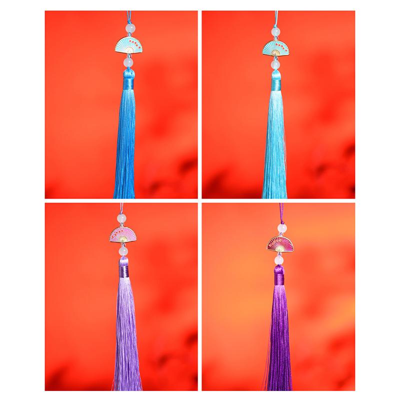 5Pcs Fan Tassels Bookmark Tassels Silky Handmade Soft Craft Tassels With Loops For Diy Crafts Jewelry Making Party Decor