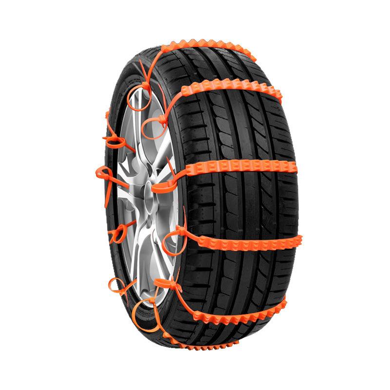 10/20Pcs Universal Emergency Traction Snow Tire Chains Anti-Skid Nylon Cable Tie for Security Winter Driving Car Truck and SUV