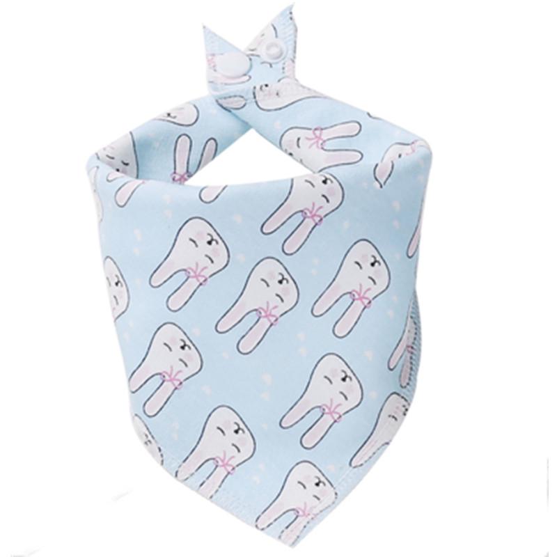 5Pcs Baby Bibs Cotton High Quality Double Layers Burp Cloths Lovely Cartoon Character Animal Bibs