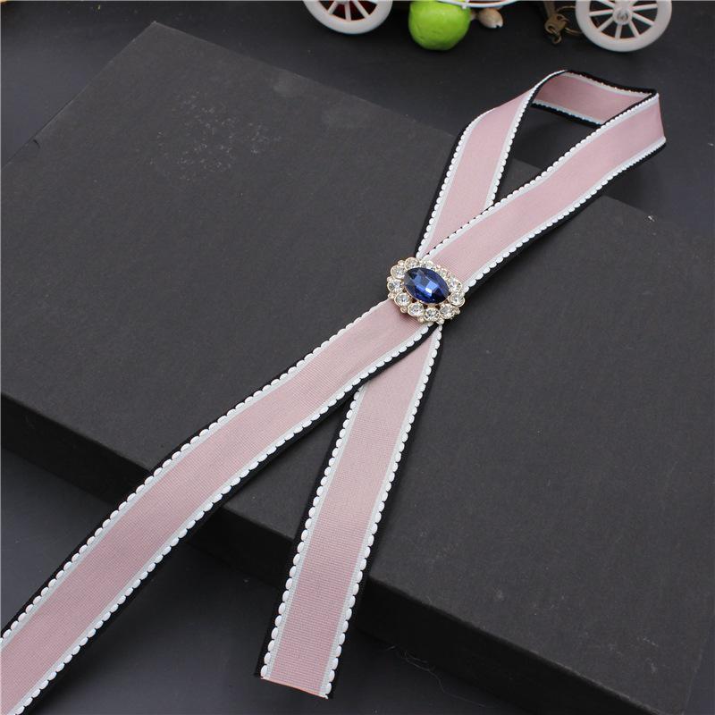 Trendy Long Ribbon Bow Tie Accessories: Casual and Stylish Strip Ornaments