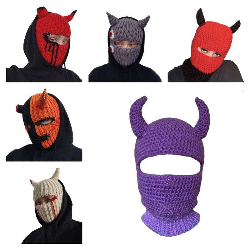 Knitted Hat For Halloween Party Funny And Quirky Costume Hat For Adults And Kids Breathable Warm And Windproof