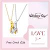 Unique Set Magnetic Attraction Necklace for Couple Hand Pendant Necklace for Women Men Valentine's Day Gift