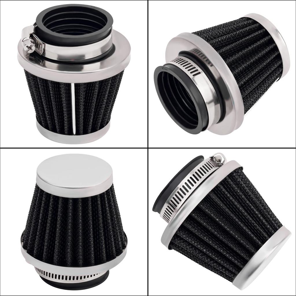 AHL Air Air Filter 42mm Universal Oval Taper Type (Black)