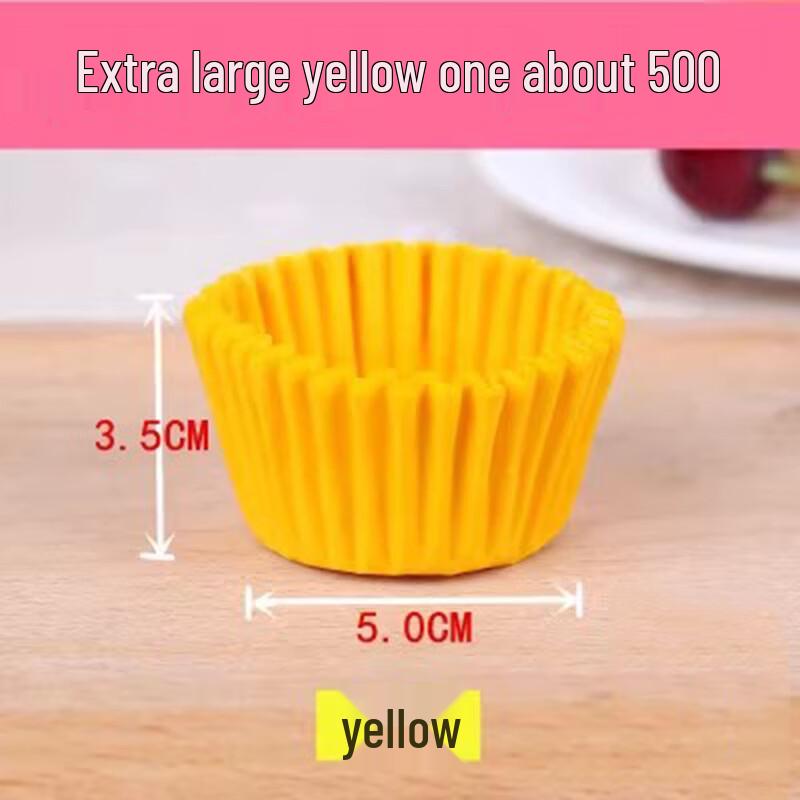 

MyJiaYi Extra Large Yellow Baking Paper Cups