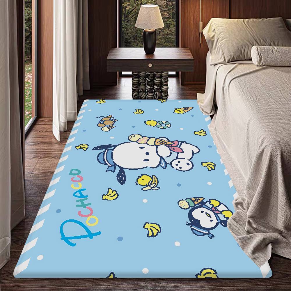 P-Pochacco Room Mats Anti-slip Absorb Water Long Strip Cushion Bedroon Mat Household Carpets