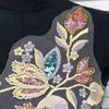 Mesh Lace Sequined Beads Embroidered Flower Cloth Sticker Chinese Hanfu Cheongsam Sweater Decorative Patch Sticker