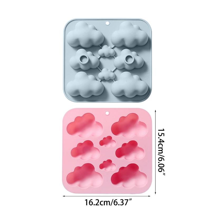 3D Clouds Shaped Silicone Flexible Food Grade Mould Clay Resin Ceramics Candy Fondant Candy Chocolate Soap Mould