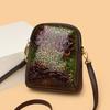 New Glossy Embossed Mobile Phone Bag for Summer Women's Crossbody Bag Versatile and Fashionable Lightweight Mommy Shoulder Bag