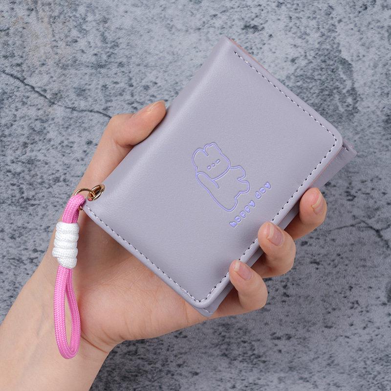 Anime Cartoon Coin Purse: Cute Foldable Student Wallet & Card Holder