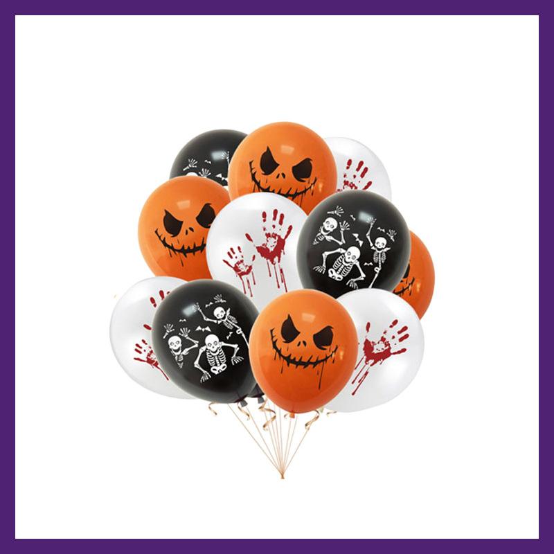 Spot Halloween-Themed Party Decorations, Children'S Birthday Flag Cake, Card Balloon Set