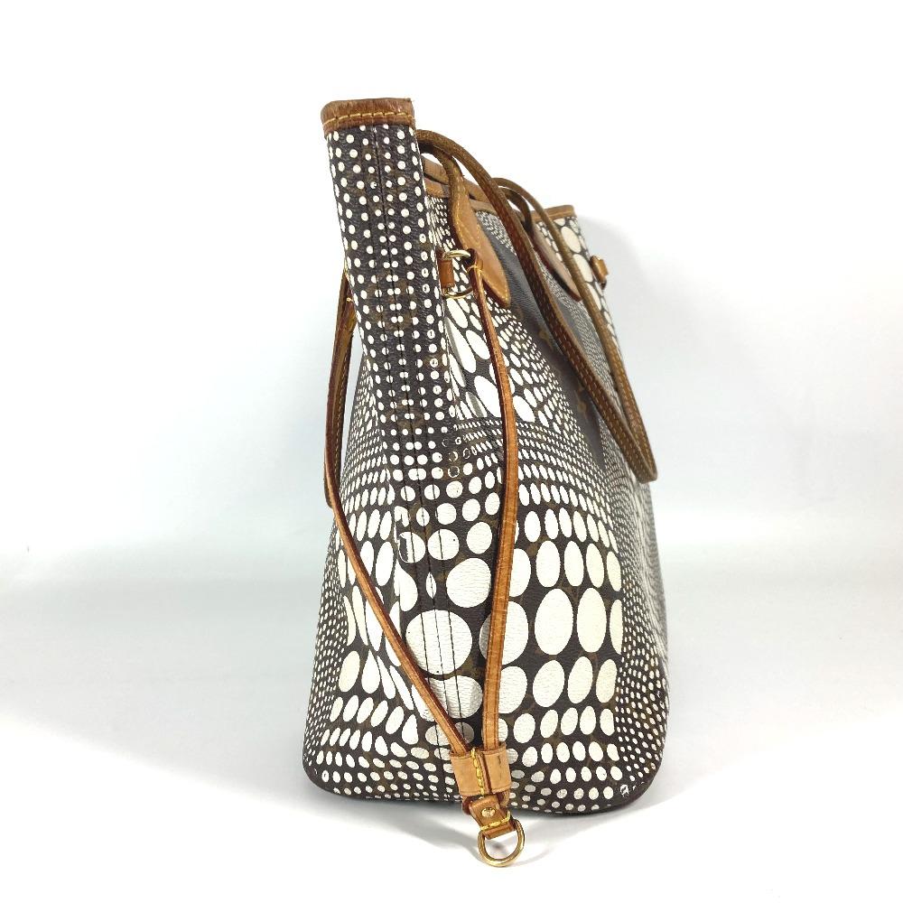 Louis Vuitton M40684 Pumpkin Dot Neverfull MM Yayoi Kusama Tote Bag Shoulder Bag
