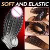 Penis Cock Sleeve Male Sex Toy Penis Enlarger Extender for Men Realistic Dildo Penis Ring To Lock The Sperm Male Sex Products