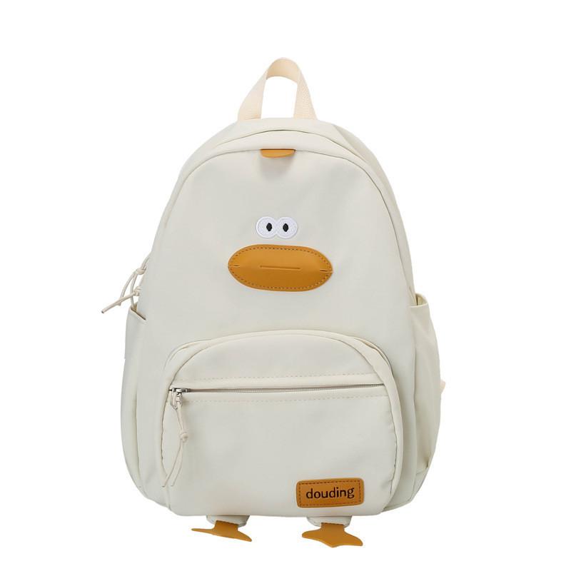 Cute Children s Kindergarten Backpack With Fun Cartoon Duck Design белый