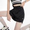 Ice Silk Sports Workwear Shorts Women's Summer Thin Versatile Casual Loose High Waisted A-line Quick Drying Wide Leg Hot Pants