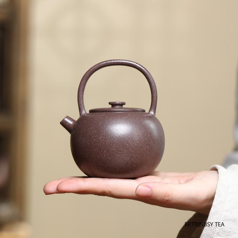 190ml Chinese Yixing Purple Clay Teapot Retro Household Handmade Tea Pot Beauty Tea Infuser Kettle Raw Ore Zisha Tea Set Teaware