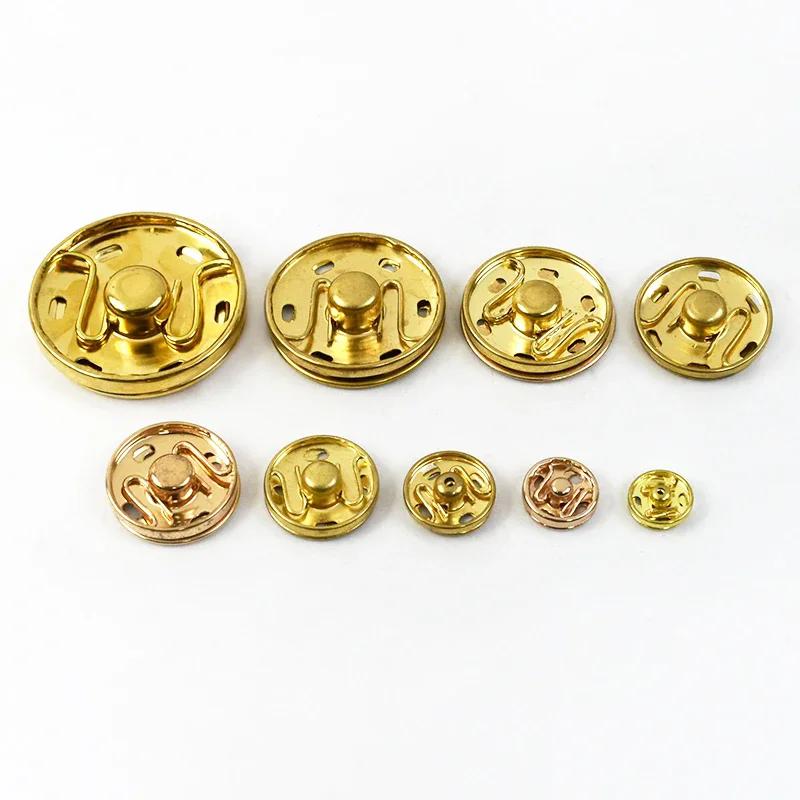 50 Sets Meetee 8-30mm Leder Druckknöpfe Metall Druckknöpfe für Kleidung Schuhe Unsichtbarer Verschluss Bekleidungszubehör