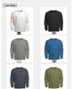 Autumn Men's Long Sleeve T-Shirt, Solid Color, Sporty Casual, Euro-American Style, Crew Neck, Fitness Sweatshirt.