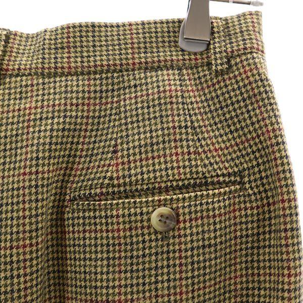 L.L.BEAN 80s Vintage Wool Houndstooth Slacks Pants 8P Women Used