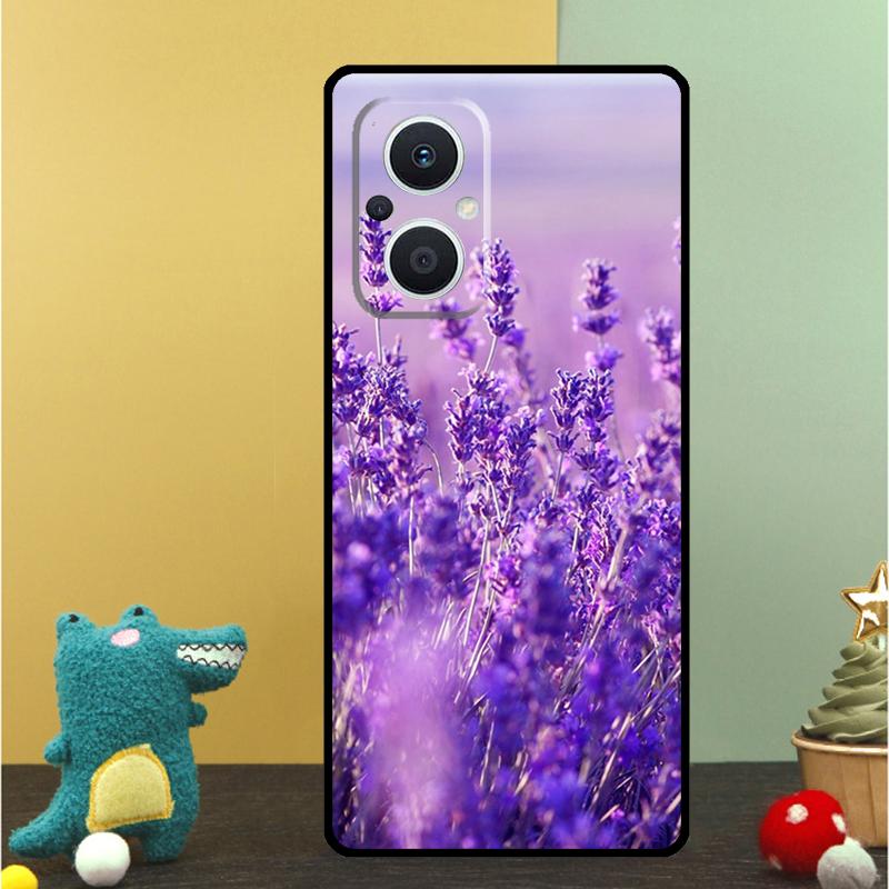 Lavender Purple Flowers Case For OPPO Reno 15 15F 14 13 12 11 10 Pro 14F 13F 12F 11F 8T OPPO Find X9 X8 X6 Pro Cover