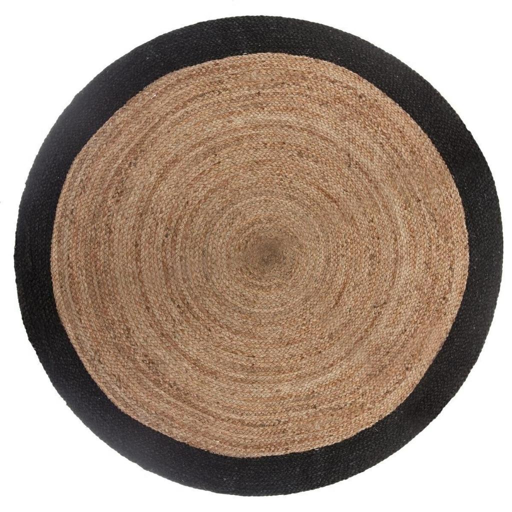 ROUND RUG 120cm JUTE BORD NATURAL boho