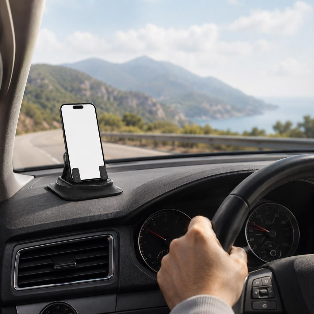 Auto-Handyhalterung für das Armaturenbrett, Handyhalter mit fester Halterung, Freihändiges Fahren