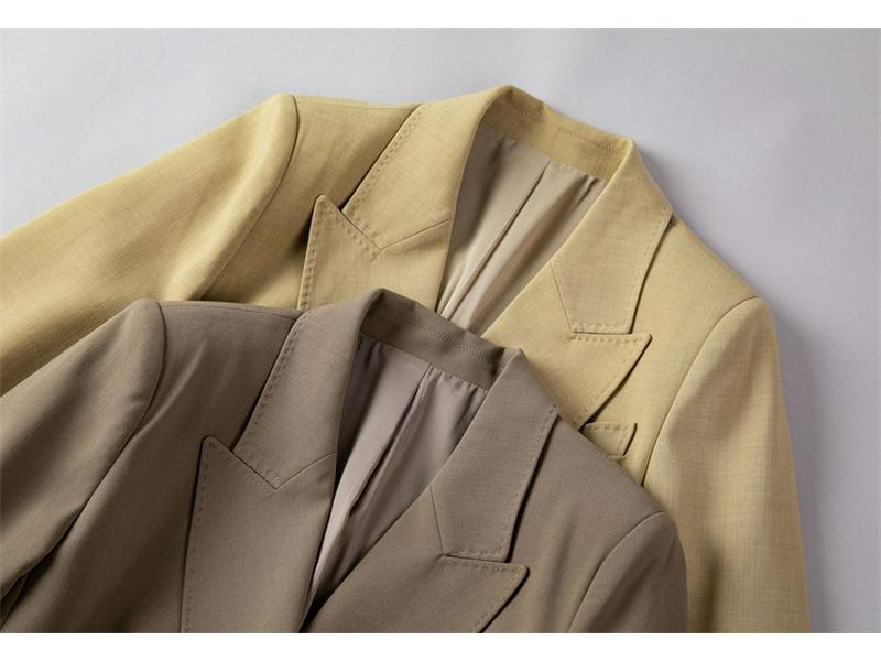 Women's Double-Breasted Slim-Fit Blazer - Formal High-End Jacket for Spring and Autumn