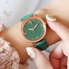 Women Faux Leather Strap Watch Luminous Round Dial Analog Watch Minimalist Ladies Casual Formal Wristwatch Gifts for Her