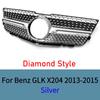 Für Mercedes GLK X204 2013-2015 Frontgrill Passend für GLK280 GLK300 GLK350 Kühlergrill mit Netz ABS Chrom-Zierleiste