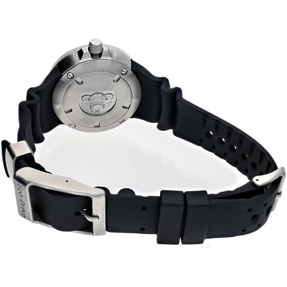 Citizen Eco-Drive BJ8050-08E Men's Professional Diver Watch 300m Water Resistant Black Rubber Strap