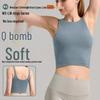 Women's Quick-Dry Short-Sleeve Yoga Top with Side Slit & Tie-Up