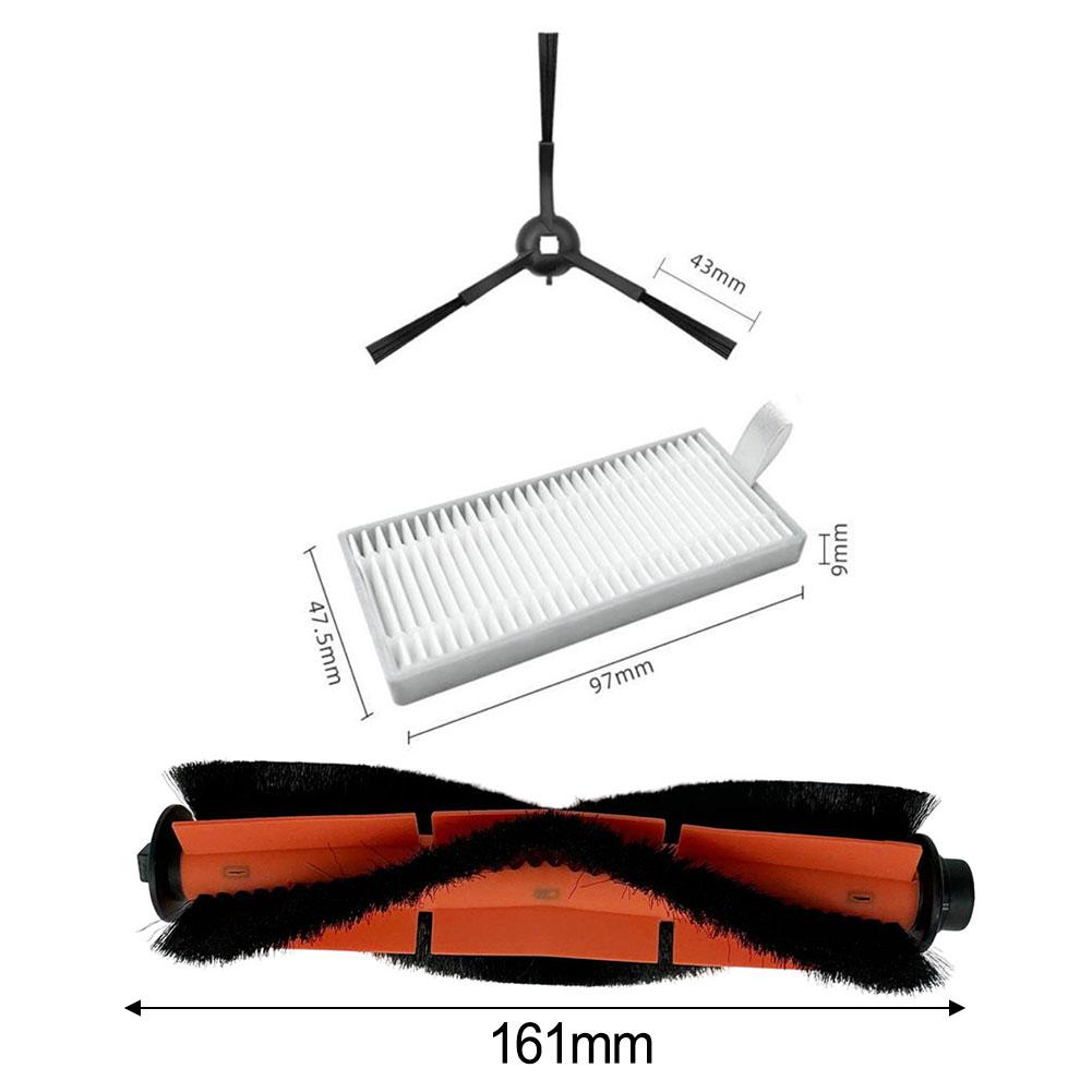 1 Set For Mova M1 / For Trouver M1 Main Side Brush Filter Mop Cloth Kits Vacuum Cleaner Accessories Spare To Replace