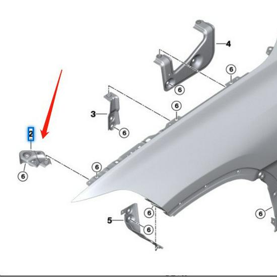 BMW G05 X5 Skärmfäste 41007492365 & 41007492366