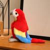 12/21CM Kawaii Cartoon Simulation Anime Parrot Stuffed Animal Plush Toy Doll Children's Bird Handmade Doll Festival Gift