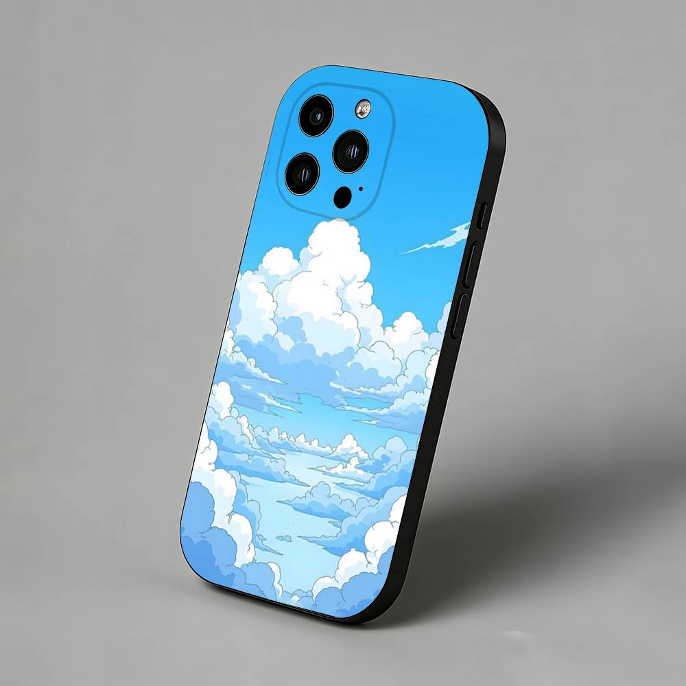 

Simple little white cloud Phone Case for iPhone 17 Air 16 Pro Max 16e 15 Plus 14 13 Mini 12 11 Back Cover iPhone12PRO