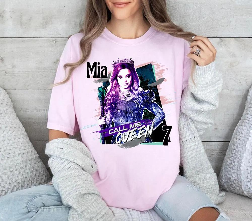 

Custom Descendants Birthday Comfort Colors TShirt Call Me Queen Tee Princess Audrey Rose Shirt Magic Kingdom S