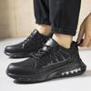 Labor Insurance Shoes Men's Anti-smashing and Anti-piercing Safety Shoes Air Cushion Light Soft Steel Baotou Work Shoes