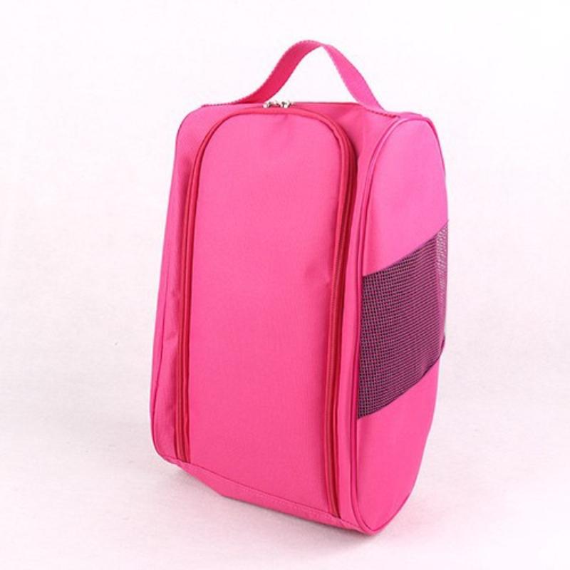 

Портативная сумка для хранения, сетчатая воздухопроницаемая сумка для футбольных бутс, сумка для обуви для гольфа, футбола, баскетбола для мужчин и женщин розовый