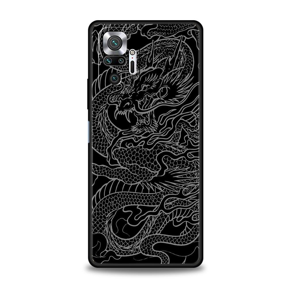 

Чохол для телефону Xiaomi Redmi Note 14 13 12 5G 9S 9 10 11 Pro Plus 4G 9T 14C 13C 12C 10C 9C 9A Кришка Ілюзорний Колір Китайський Дракон Redmi Note 14ProPlus