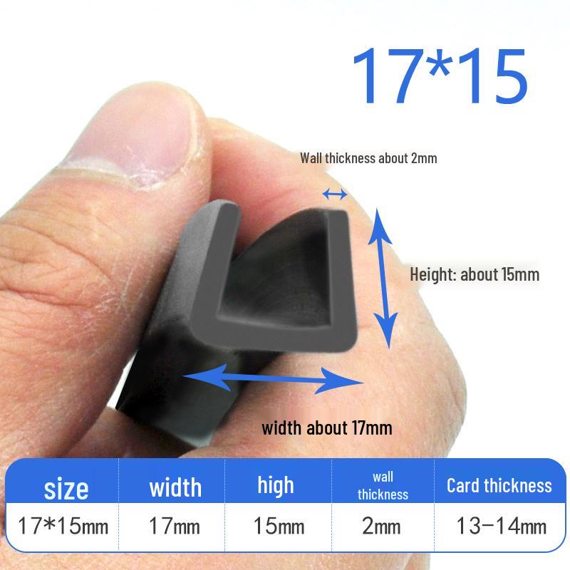 Gumové lištování ve tvaru U: Protiřezná, vodotěsná těsnicí lišta pro ochranu plechu a skla