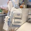 Lightweight Womens Backpack School College Daily Use Large Capacity Trendy Street Style