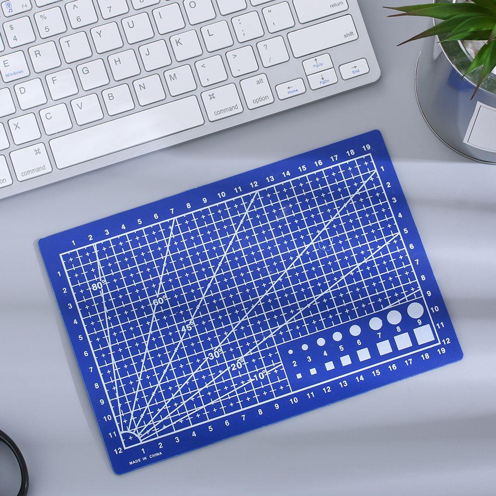 Healing School Supplies Craft Card Cutting Plate Sewing Tool Paper Board A5 Grid Lines Cutting Mat