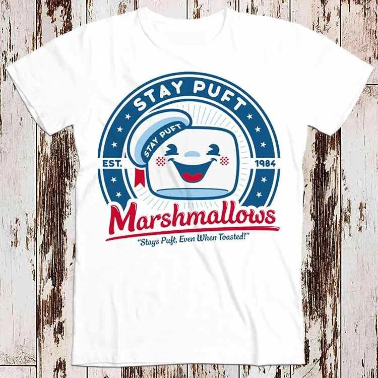 Stay Puft Ghostbusters 80s Cult Film Marshmellow Best Gift Top Tee T Shirt 8786 L