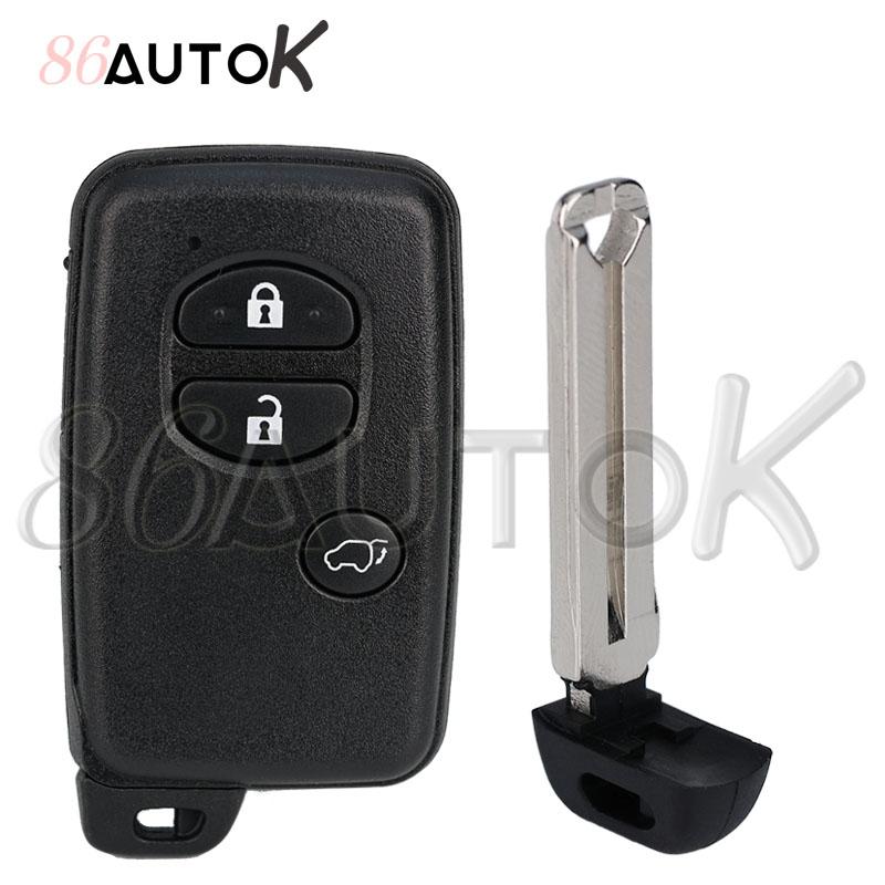 Car Key Shell Smart Key Case For Toyota Camry Prius Rav4 Avalon Corolla Land Cruiser Venza Car Key Case Fob 2/3/4 Buttons