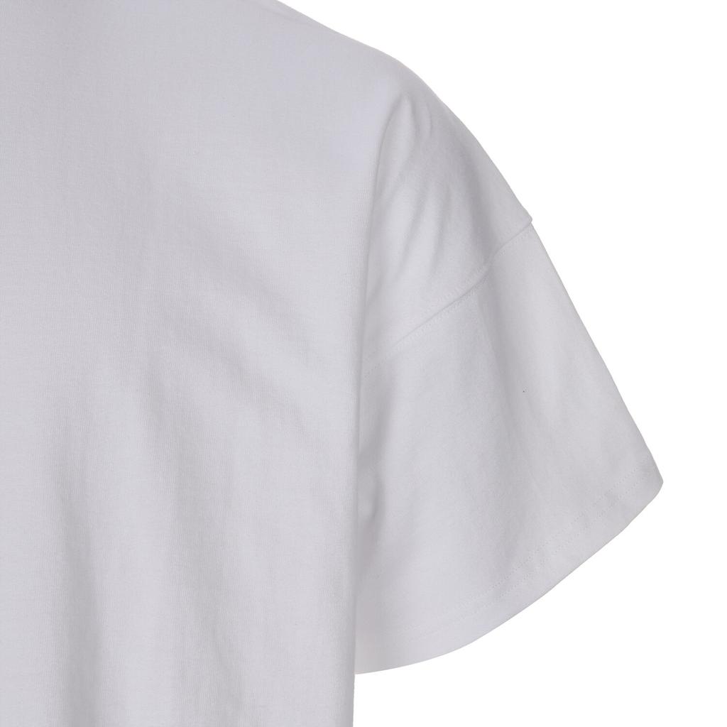 SURGERY Asymmetrical Metal Clover Logo T-Shirt White