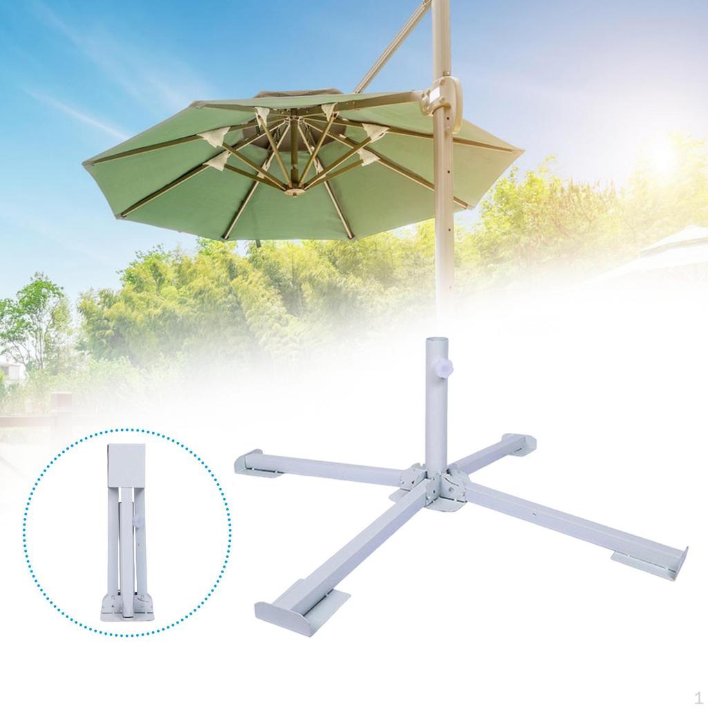 Faltbarer Terrassenschirmständer Strandfuß Langlebigkeit Multifunktionales Zubehör Sonnenschirme