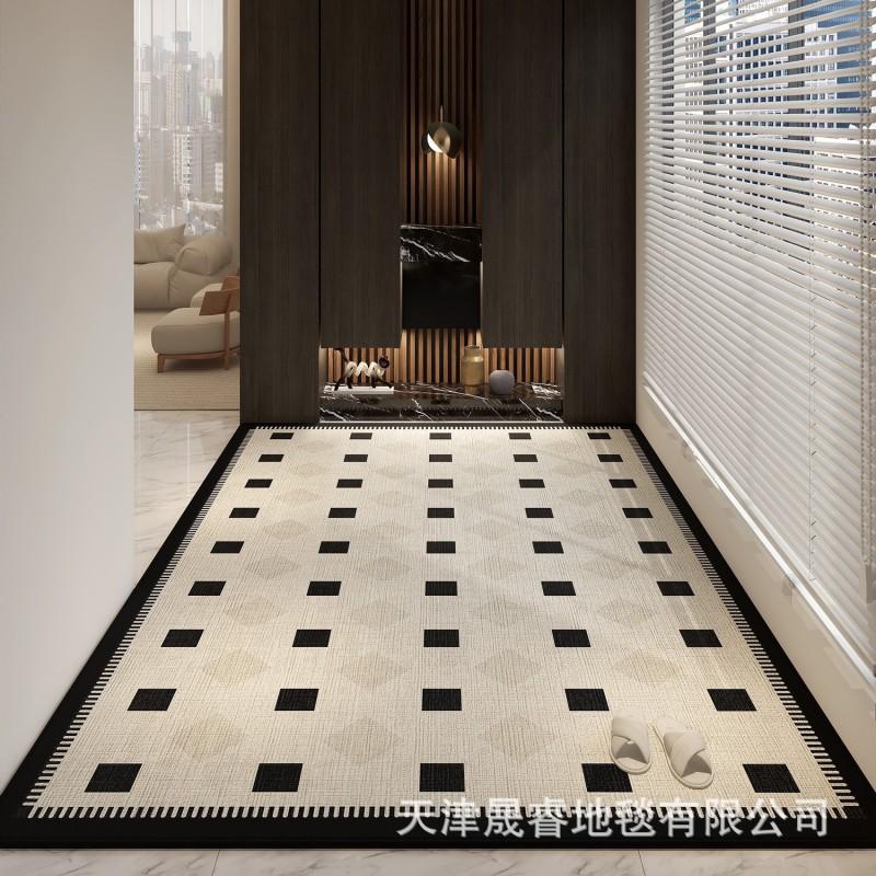 Modern Minimalist Entrance Door Mat Hallway Non-Slip Thick Floor Rug Easy Clean Nordic Style Multiple Sizes Colors