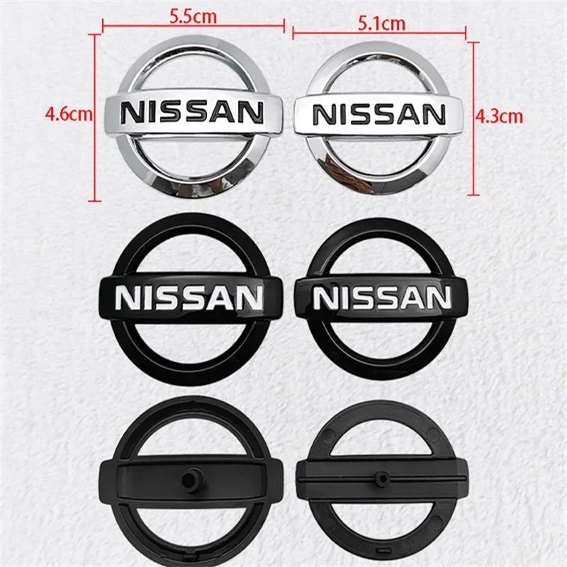 AUW3 51mm/55mm For Nissan Qashqai J11 Altima Sylphy X-Trall Tiida Bluebird Sunny Car Steering Wheel Center Badge Emblem Sticker Cover