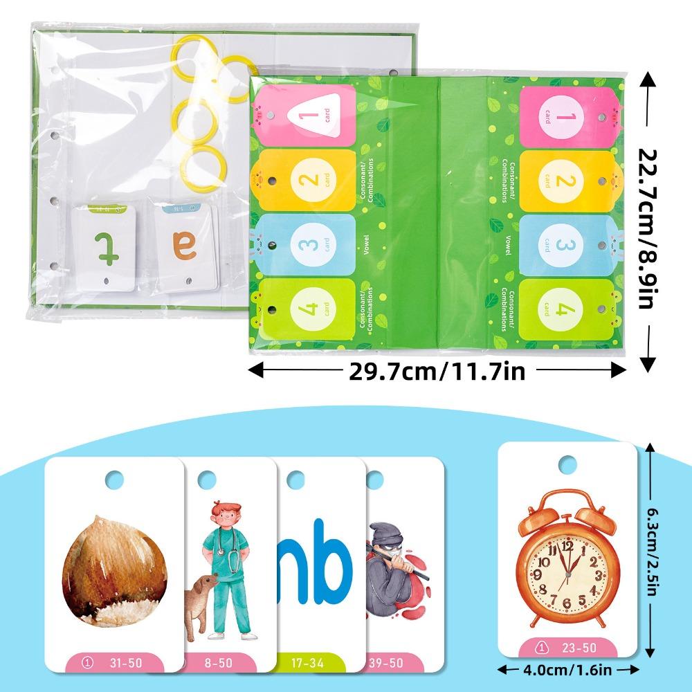 129 Visual Word Education Cards, Desk Cards, Desktop Cards, Early Education Enlightenment Graphic and Cognitive Cards, Parent-child Interaction Cards