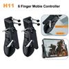 Controlador de Celular H11 PUBG Mira Tiro L1 R1 Gatilho de Jogo de 6 Dedos Alça Botão para Ipad Controle Universal para Tablet Joystick Grip