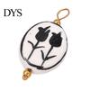 Versatile Jewelry Charm Handmade Ceramic Necklace Pendant, Star Fish Flower Charms with Golden Plated Pendant Findings, Ocean Theme for DIY